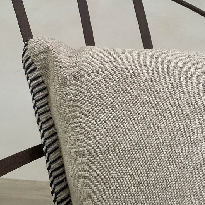 Neutral hand woven cushion | Afghanistan Collective