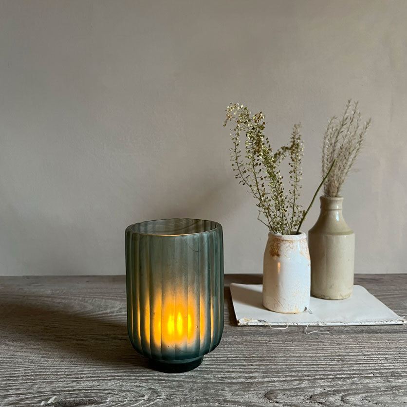 Fluted Glass Candle Votive