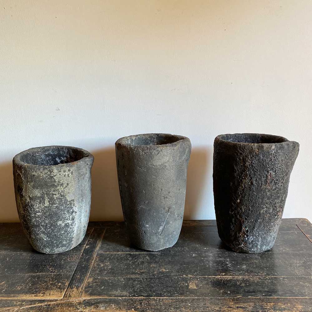 Vintage Foundry Pot Crucible | Medium