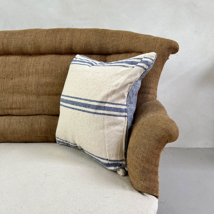 French Blue Stripe Cushion