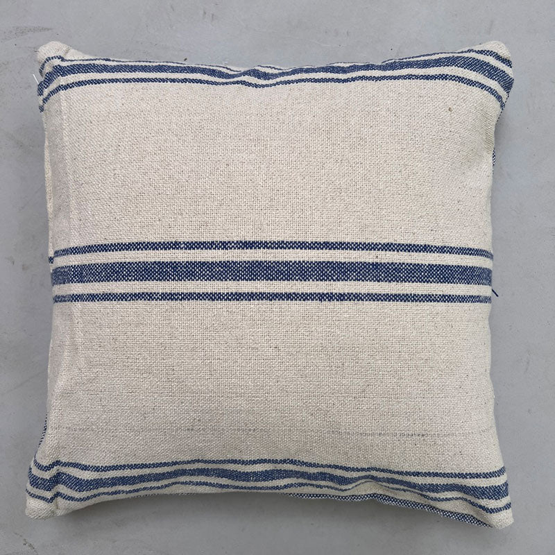 French Blue Stripe Cushion