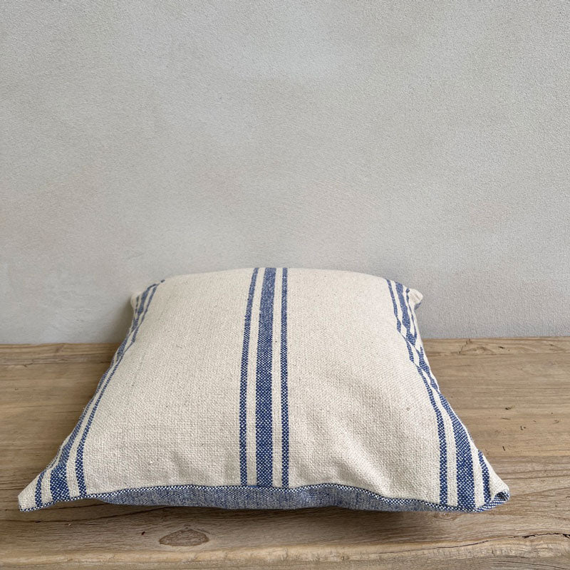 French Blue Stripe Cushion