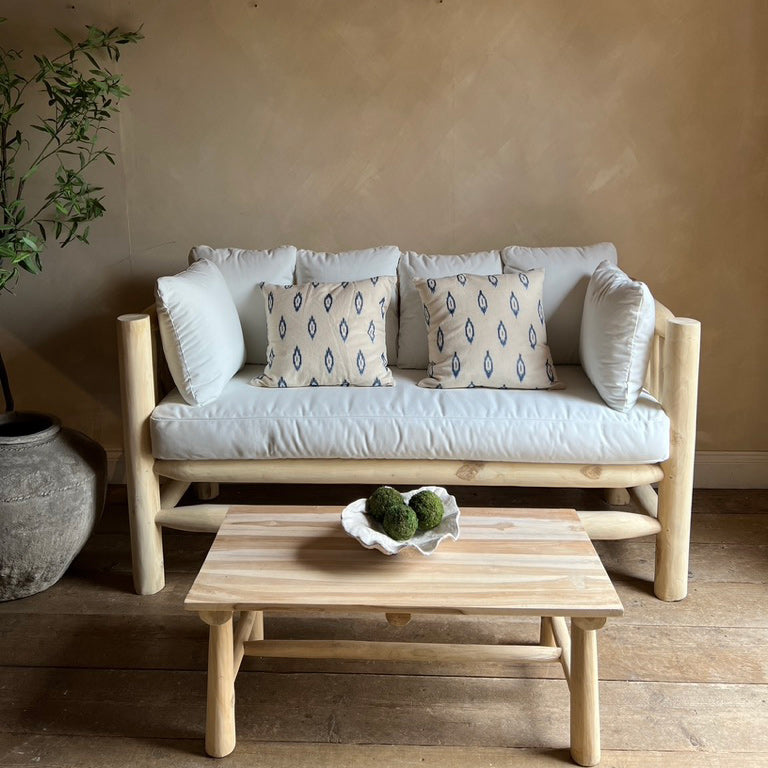 Rustic Wood Garden Sofa