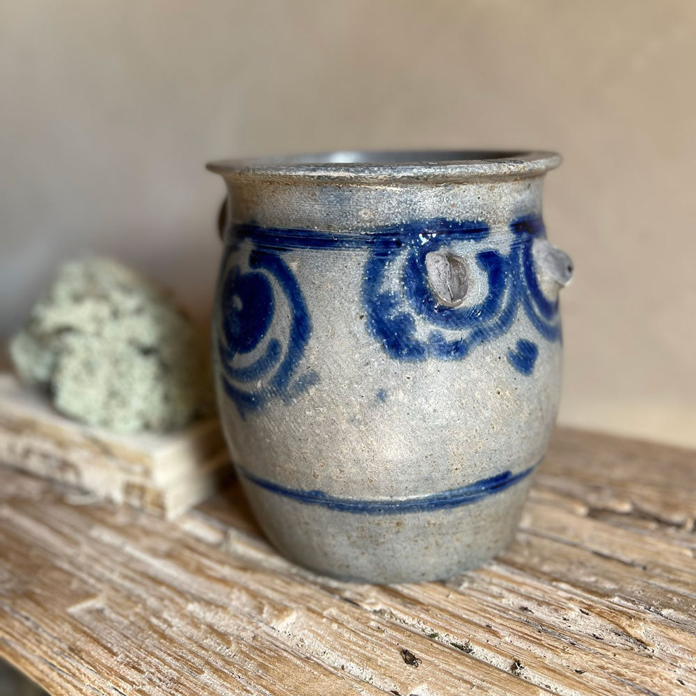 L Antique French preserve pot