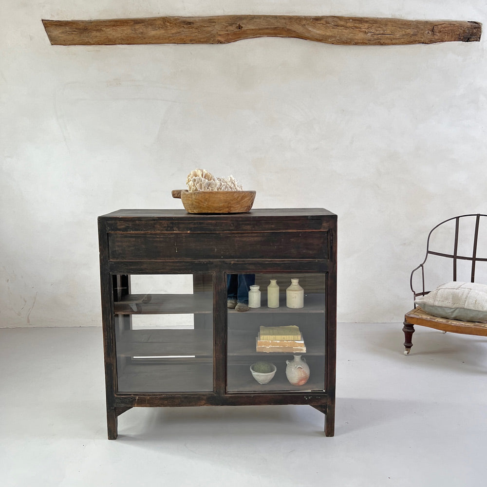 Antique small sideboard with glazed rear | Havisham