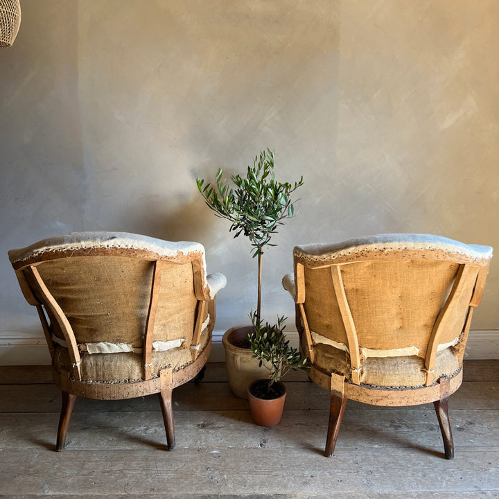 Antique pair of deconstructed chairs | Ines