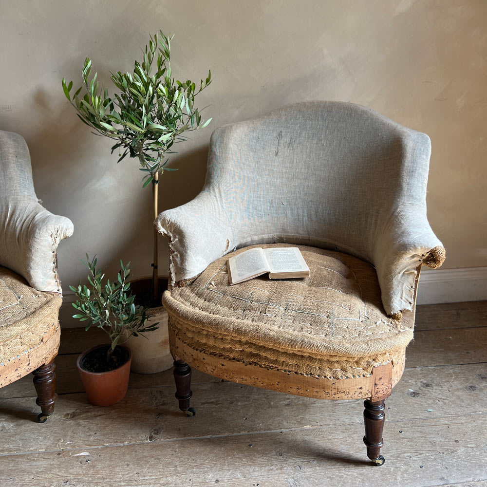 Antique pair of deconstructed chairs | InesAntique pair of deconstructed chairs | Ines
