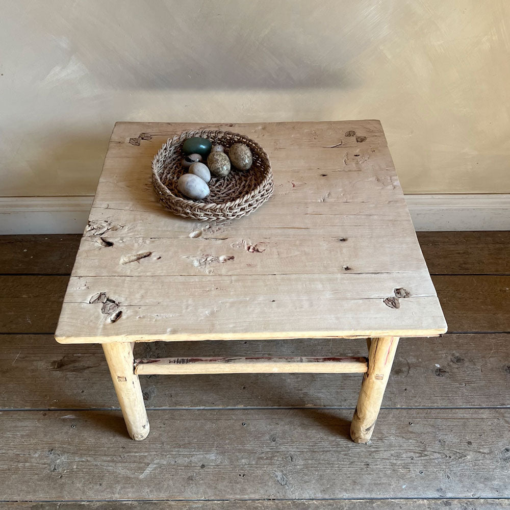 Pale wood square coffee table | Inkpen