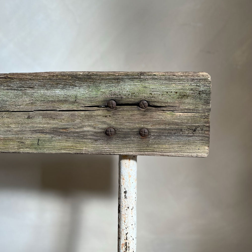 Antique bench cast iron frame