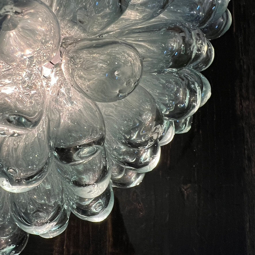 Hand blown Moroccan pendent light