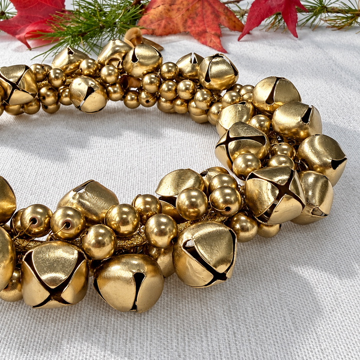 Brass Bell Christmas Wreath | 18cm