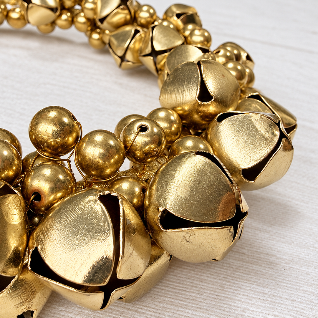 Brass Bell Christmas Wreath | 18cm