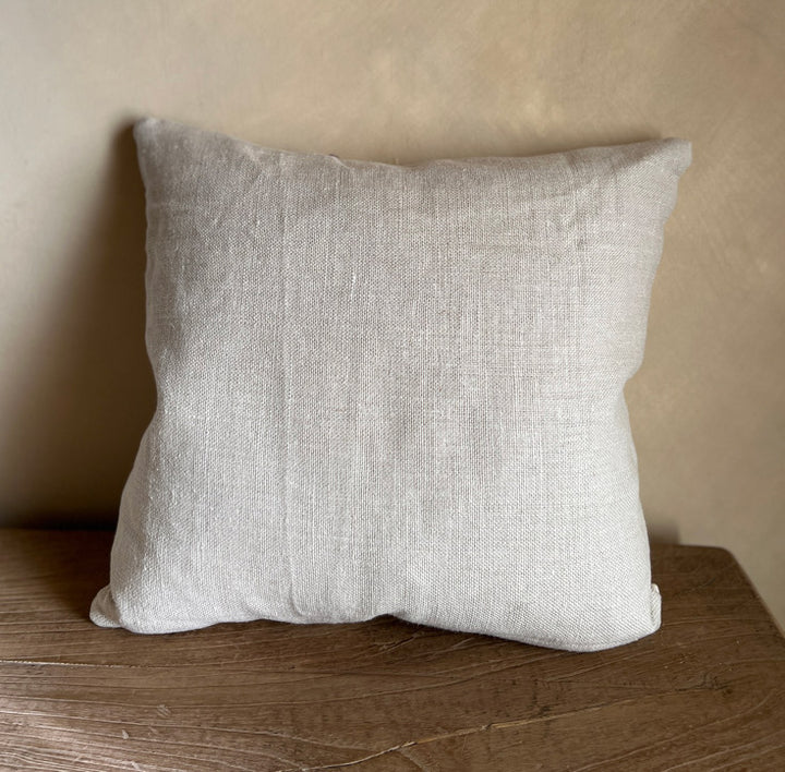 Antique Lined handstitched Cushion | Medium