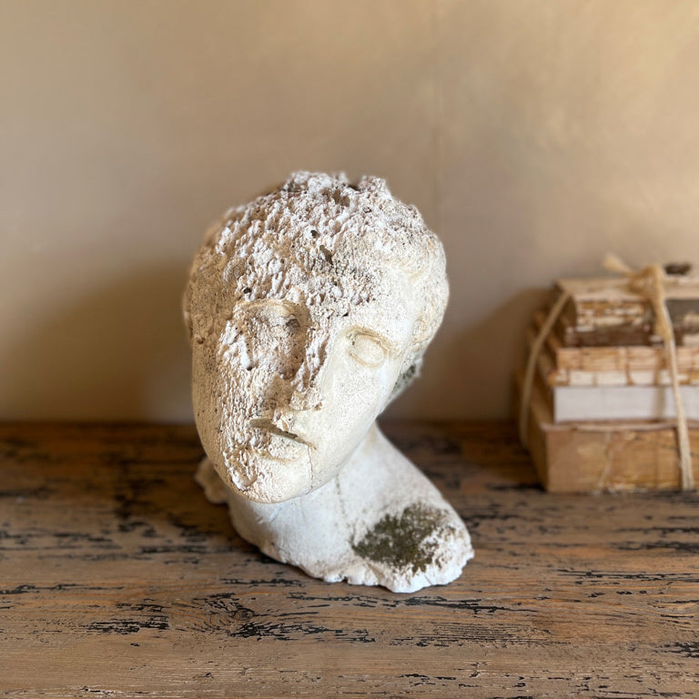 Antique White Male Bust