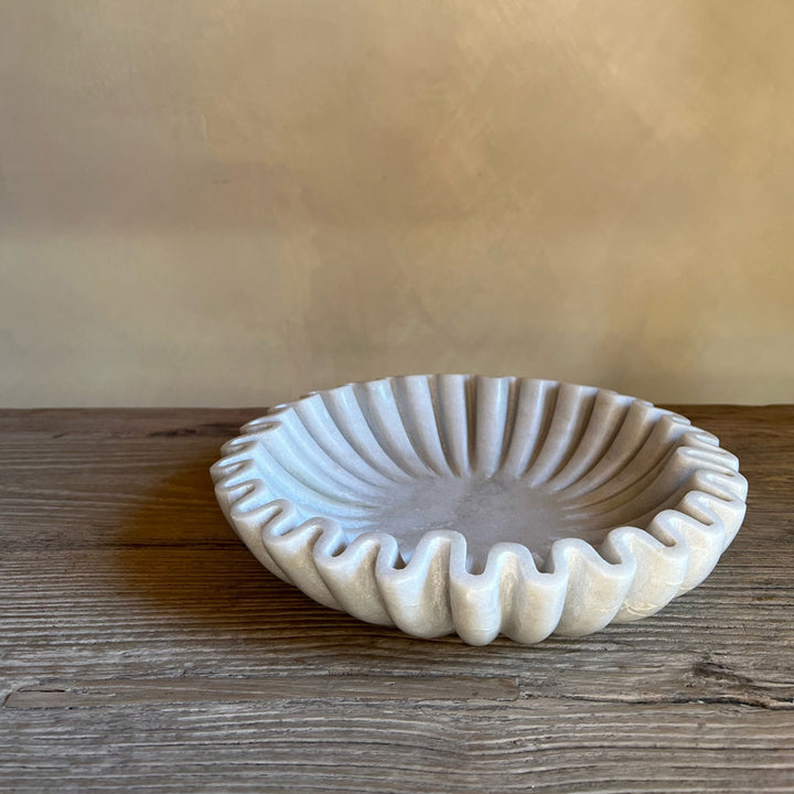 Fluted Marble Bowl | Wave