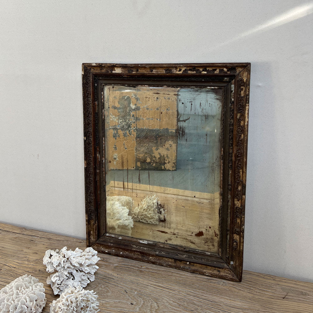 Indian Antique Aged Mirror F