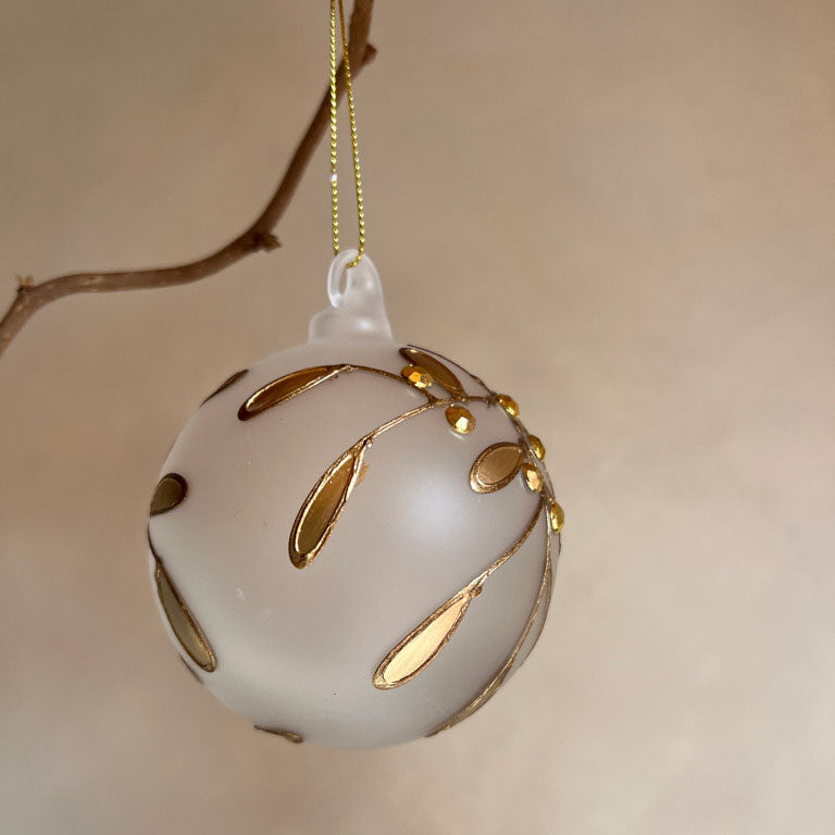 Glass Mistletoe Decoration | Matt Finish