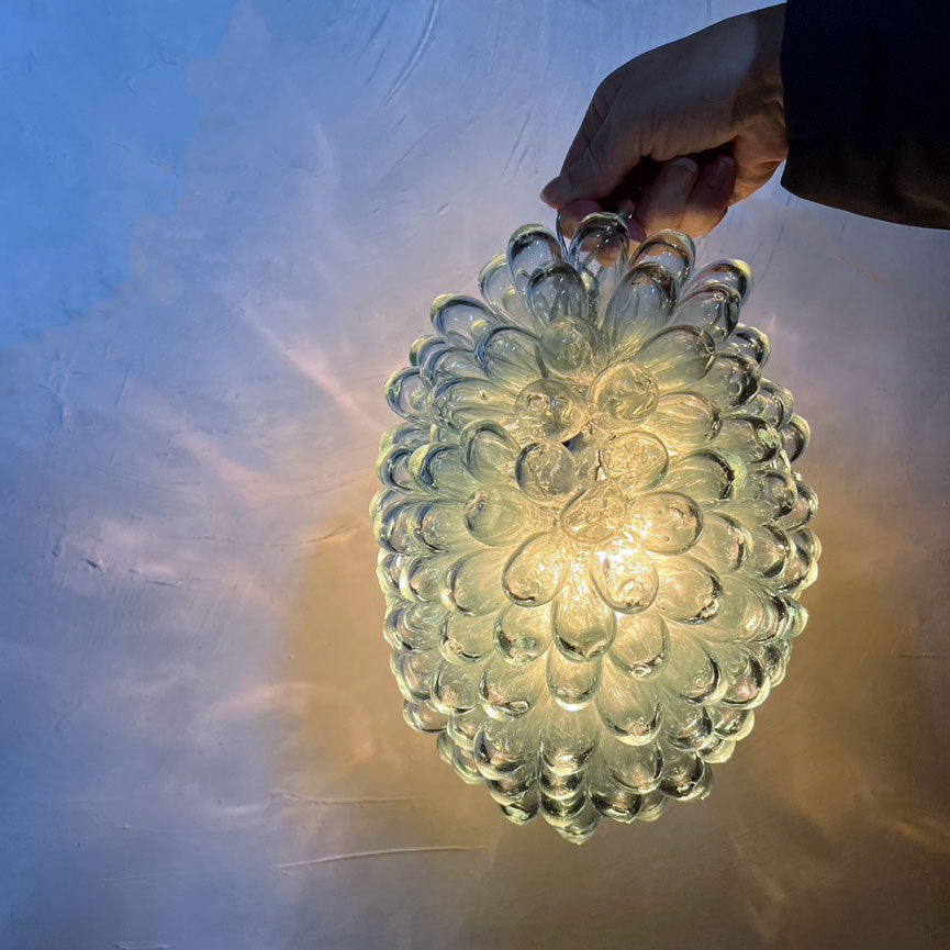 Hand blown Moroccan pendent light