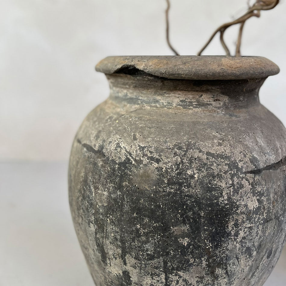 Antique Nepalese Clay Pot D