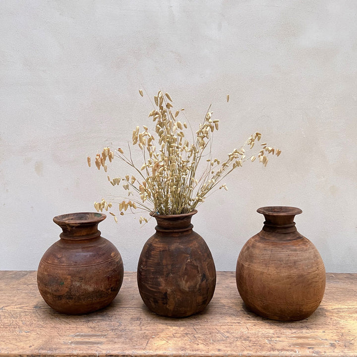 Vintage Nepalese water pot round