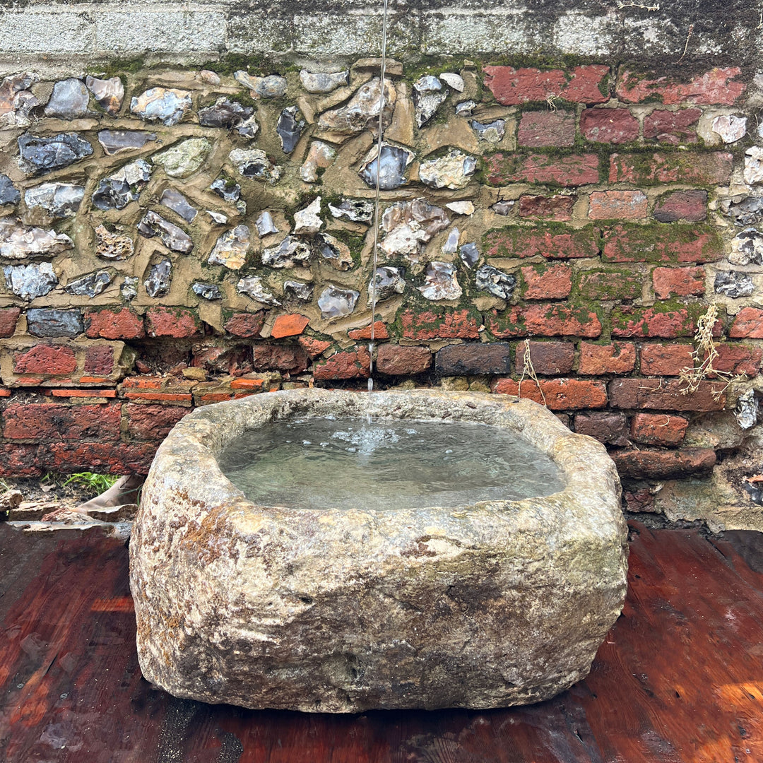 Antique Stone Trough Oval Large