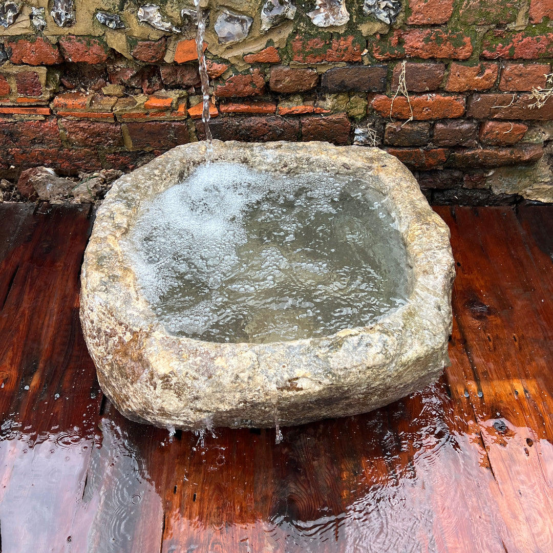 Antique Stone Trough Oval Large