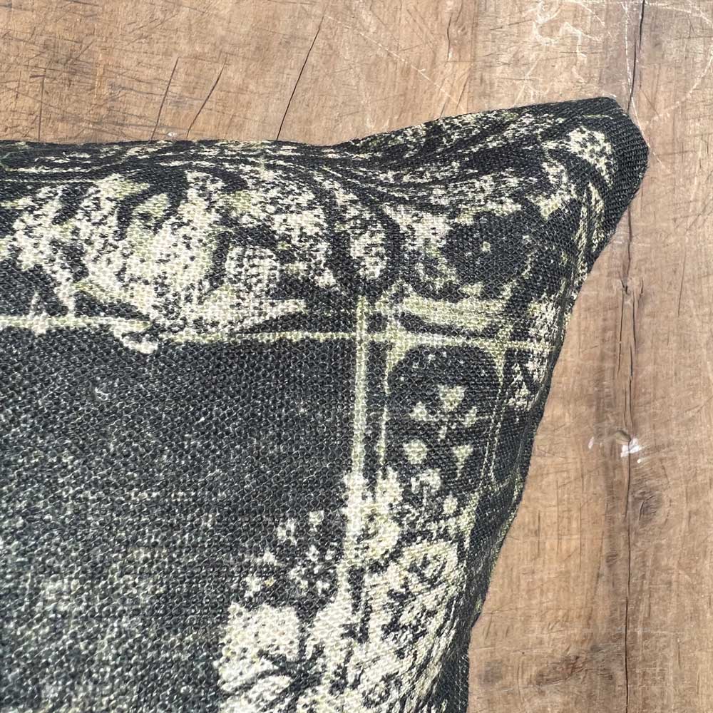 Linen Cushion Paisley Print