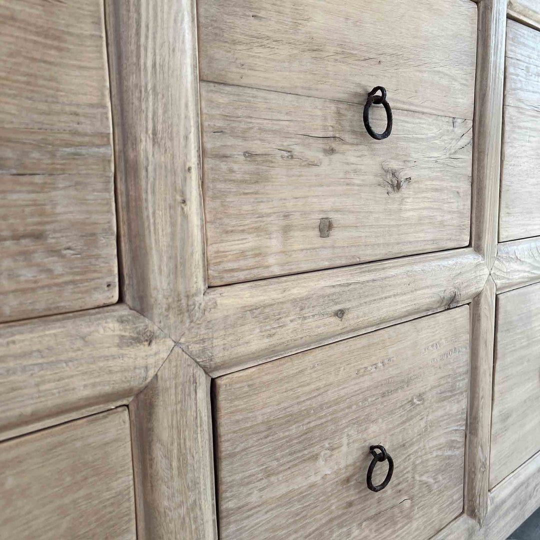 pale reclaimed multidrawer primrose detail