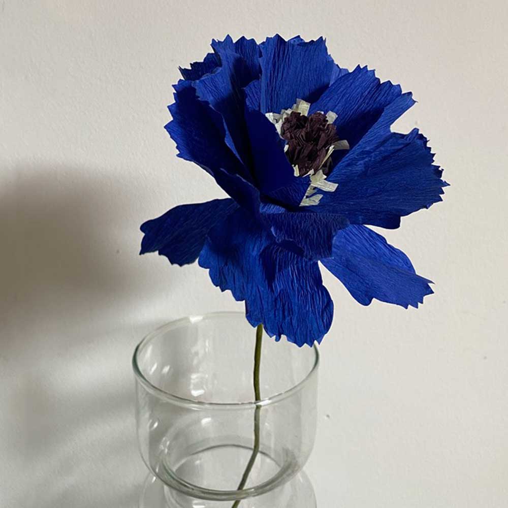 Paper Flower Peony Blue