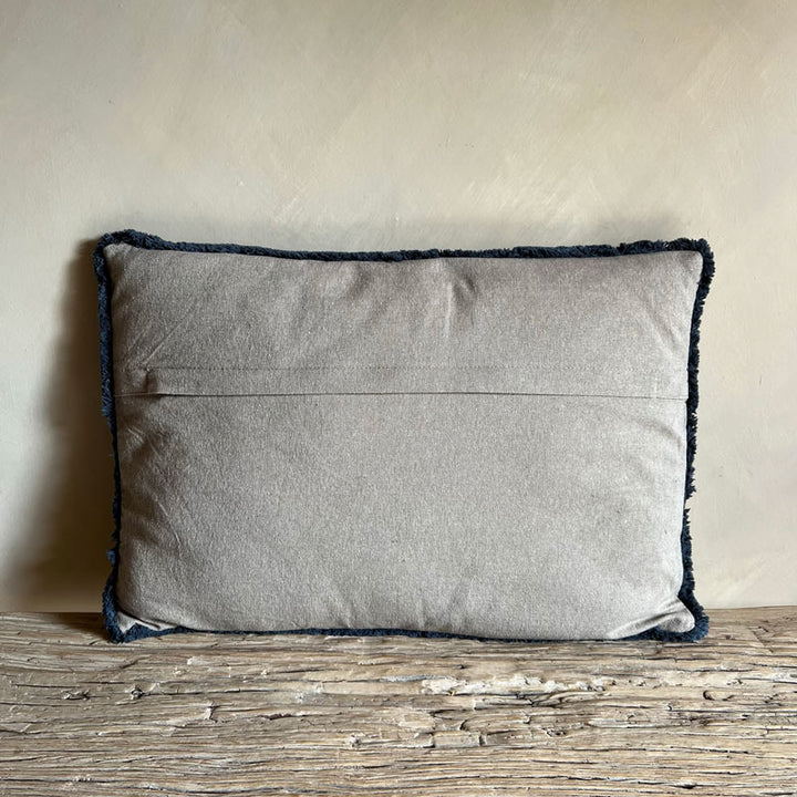 Indigo print cushion 60x40cm | Kamari