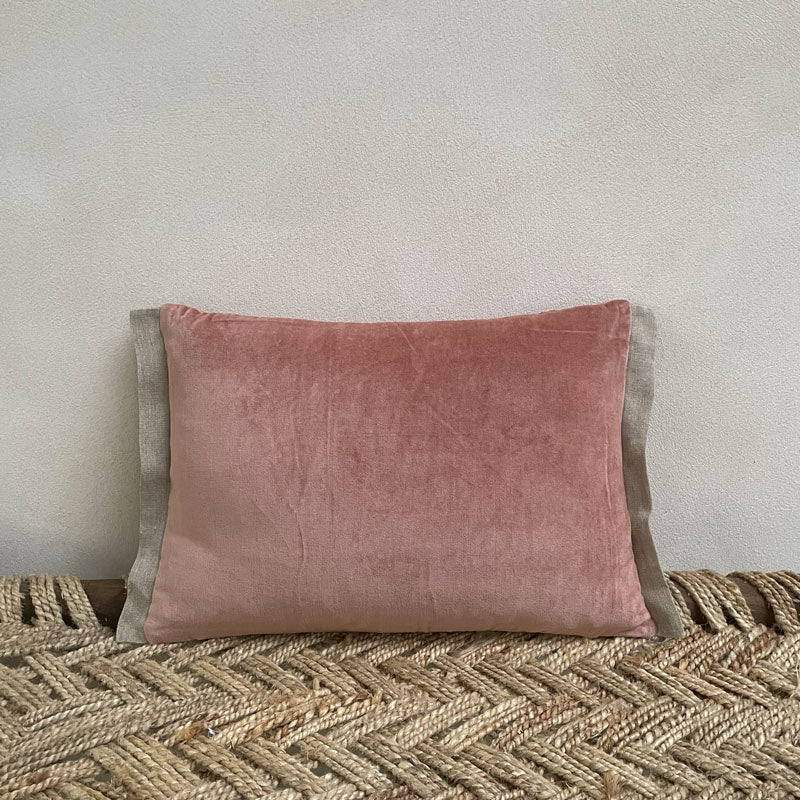 Rectangular Velvet Cushion Rose
