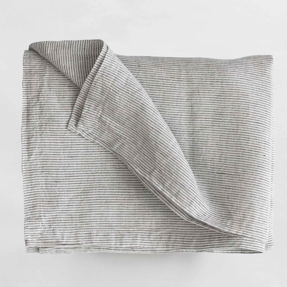Pinstripe Linen Table Cloth