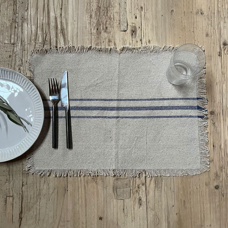 French Blue Stripe Placemat