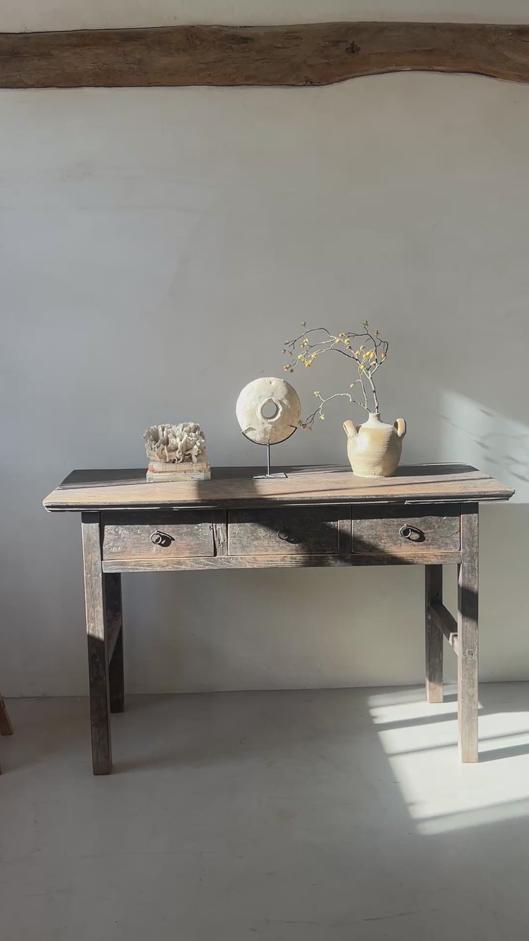 Antique Elm Console Table | Monkton