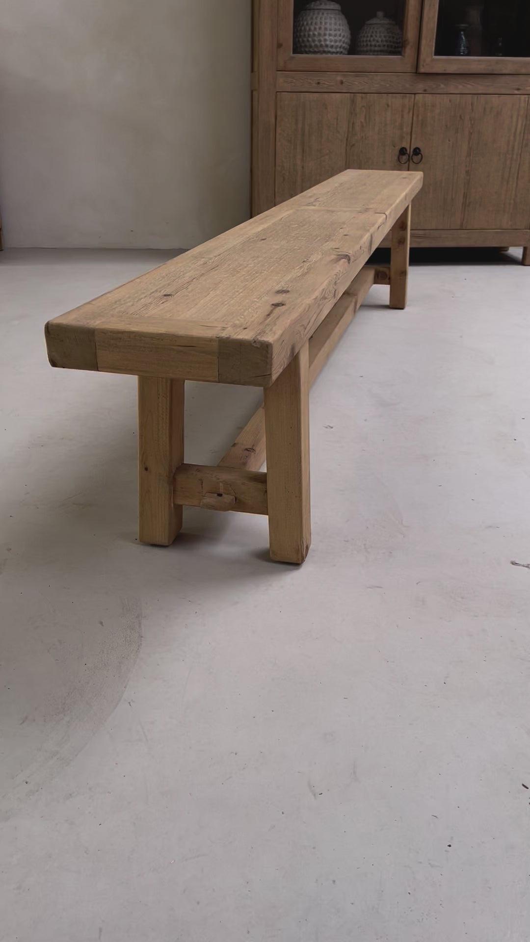 Reclaimed Wood Refectory Bench 2.5 Meter