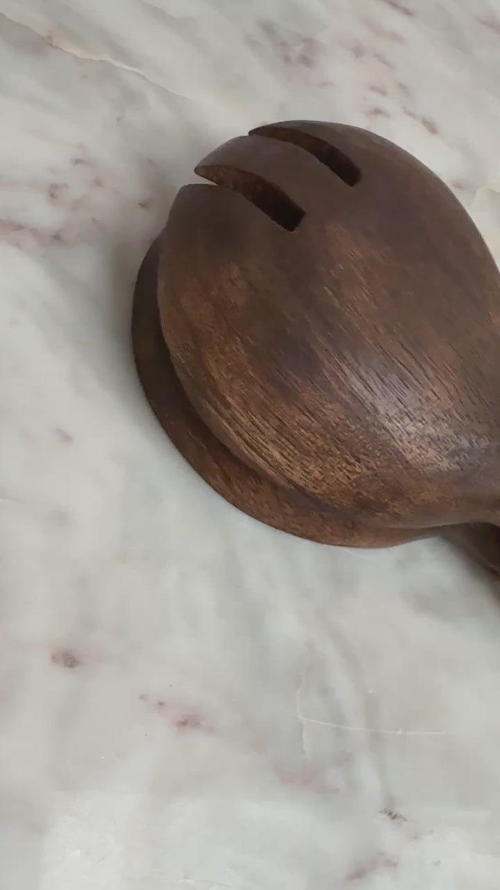 Pair of Dark Wood Salad Servers | Jodie