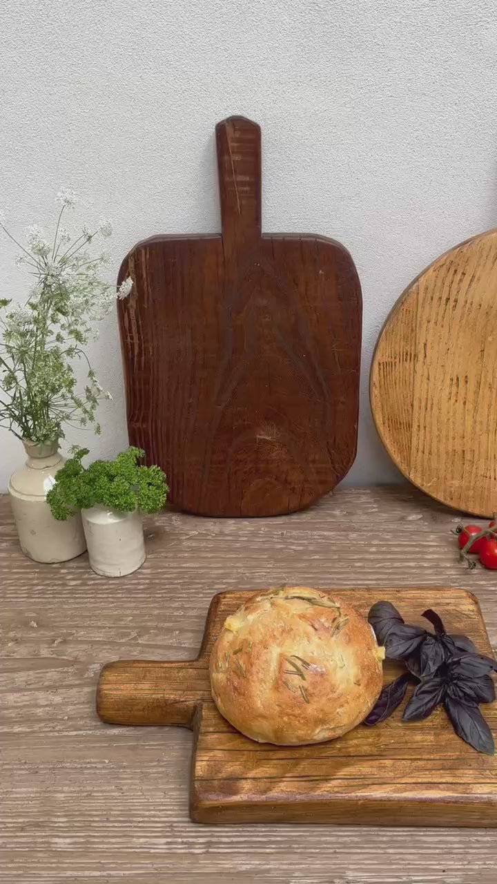 Small Antique Rustic Breadboard (Select from photo)