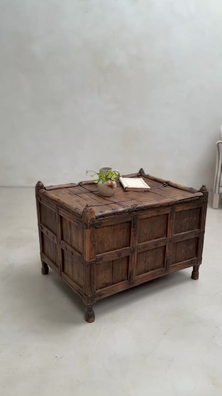 Ancient Wooden Merchants Chest | Wittering