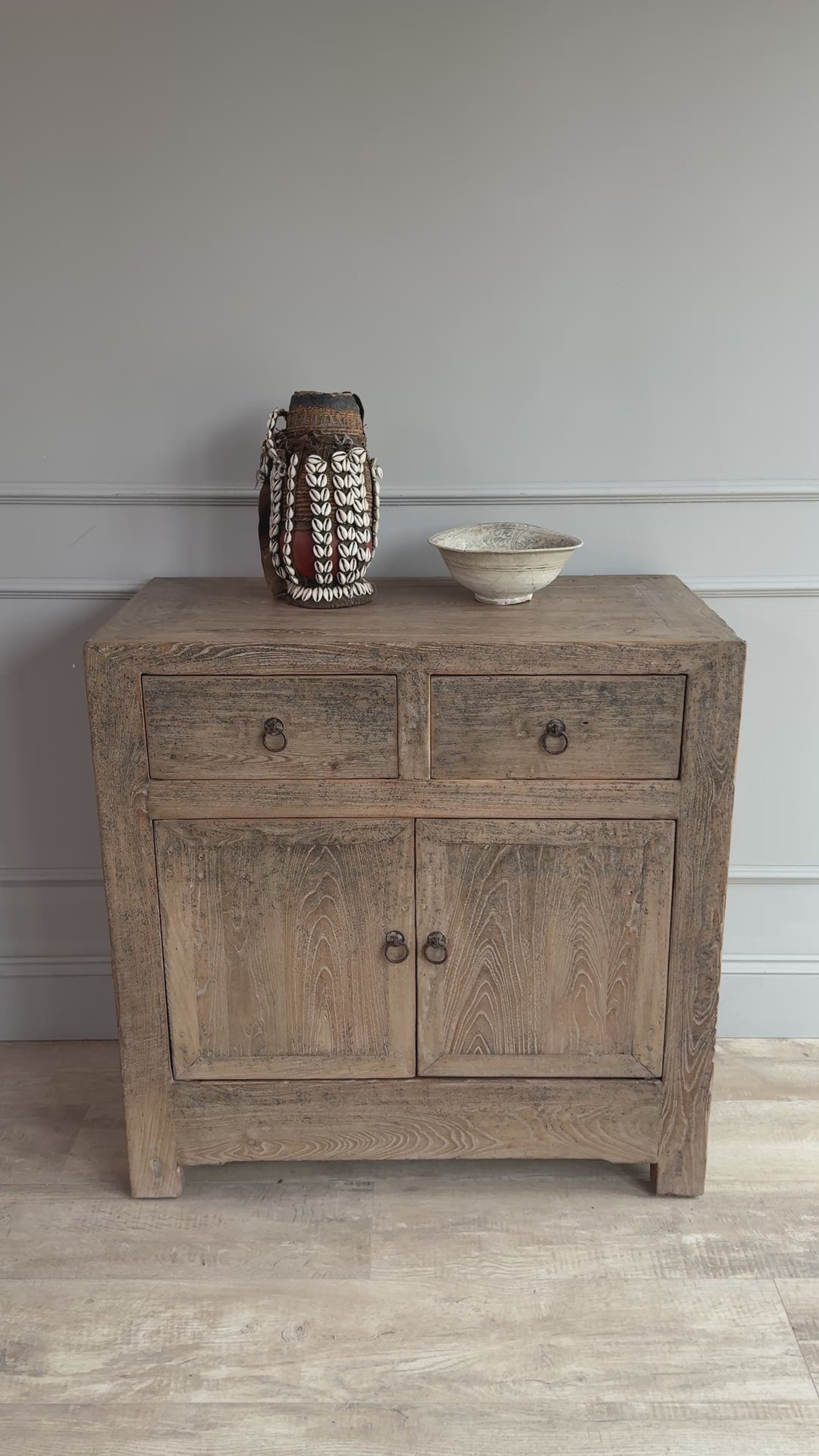 Small Antique Elm Cupboard | Marley