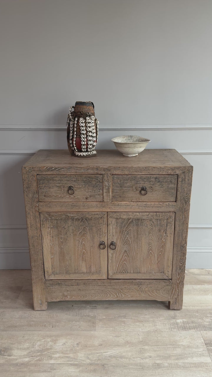 Small Antique Elm Cupboard | Marley