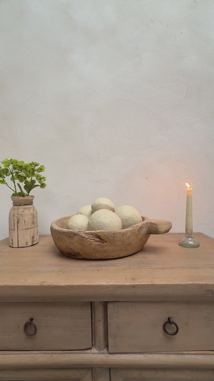 Paper Maché Decorative Sphere