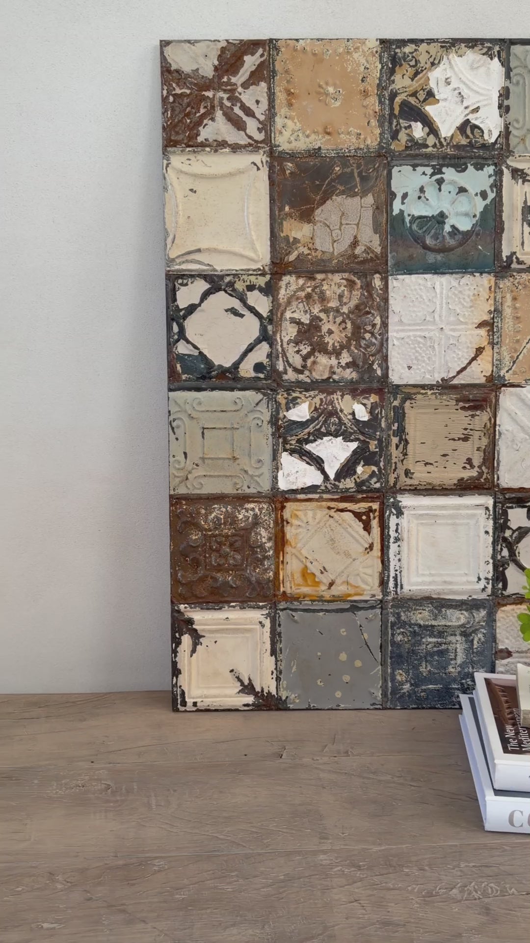 American tin tiles Artwork | 90x60cm