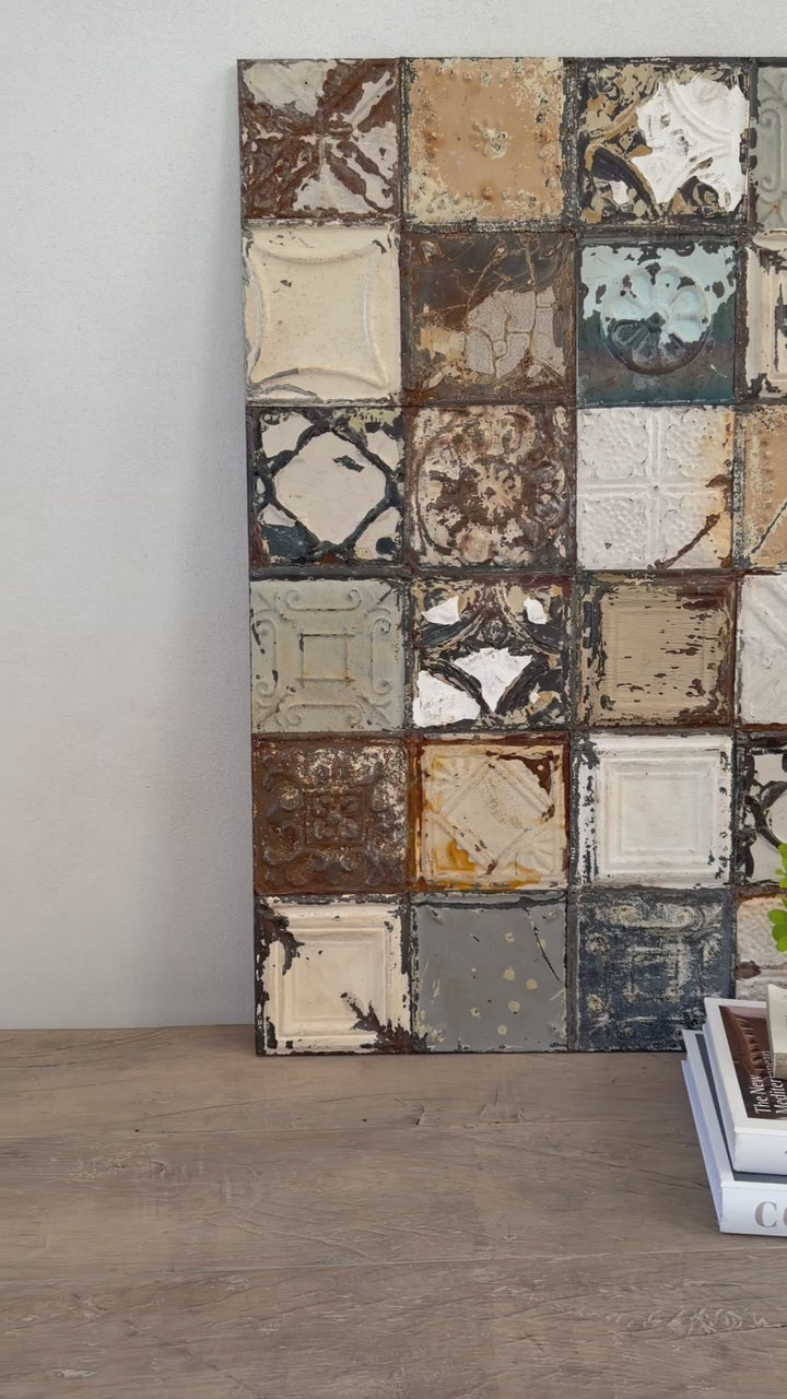 American tin tiles Artwork | 90x60cm