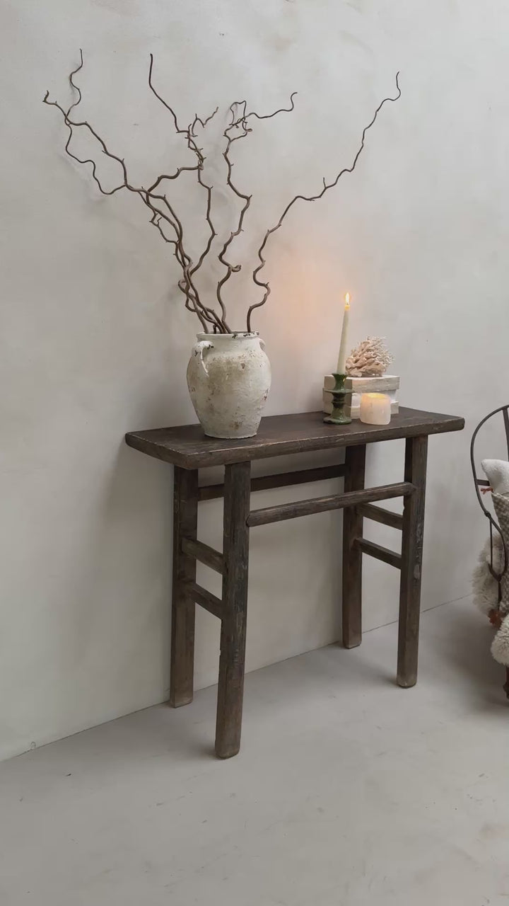 Small Black Antique Console Table | Bowbrook