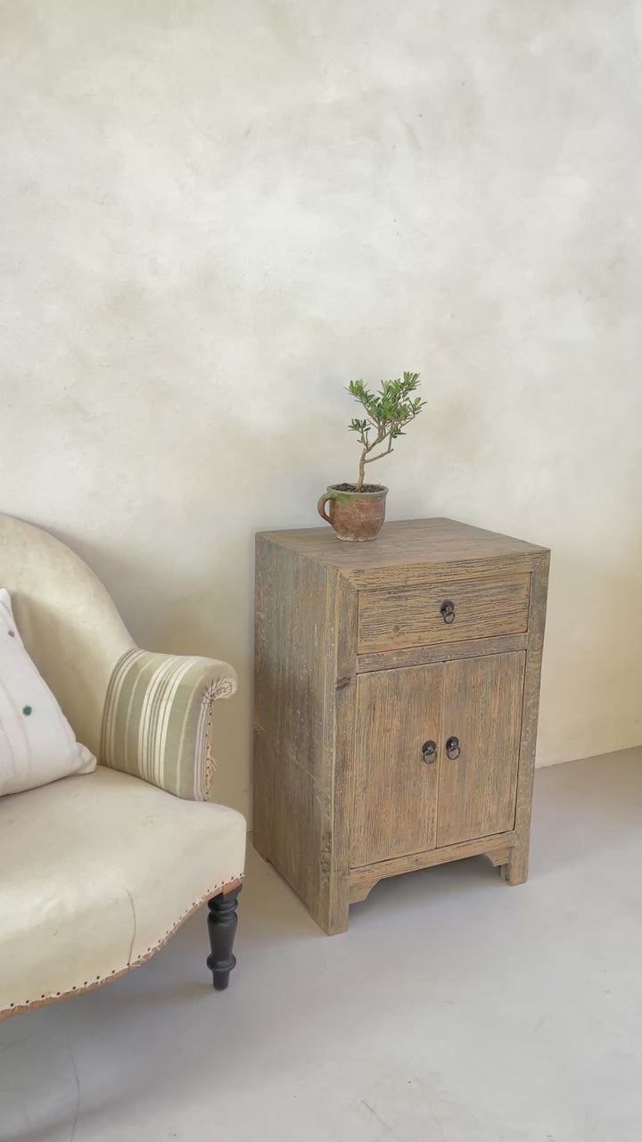 Reclaimed bedside table Dark Parker