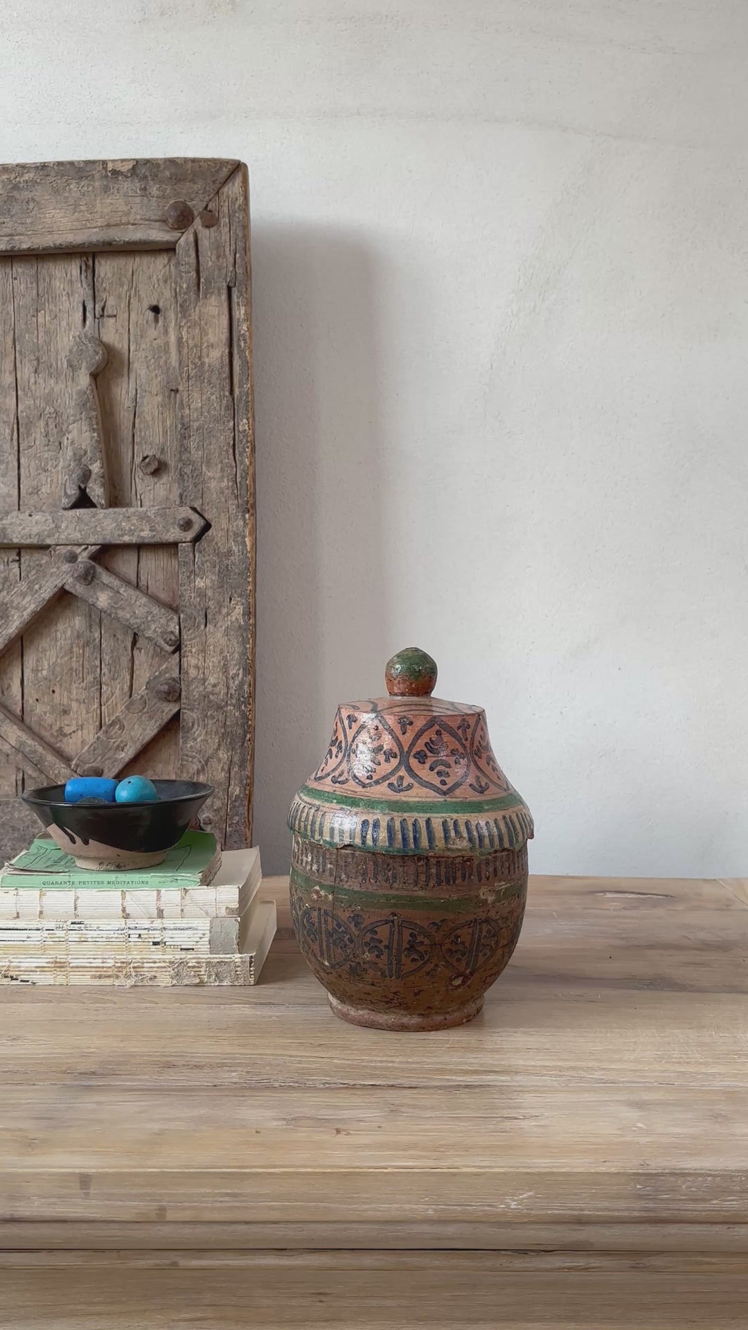 Antique Moroccan Safi Jubbaha Pot | Yasmin