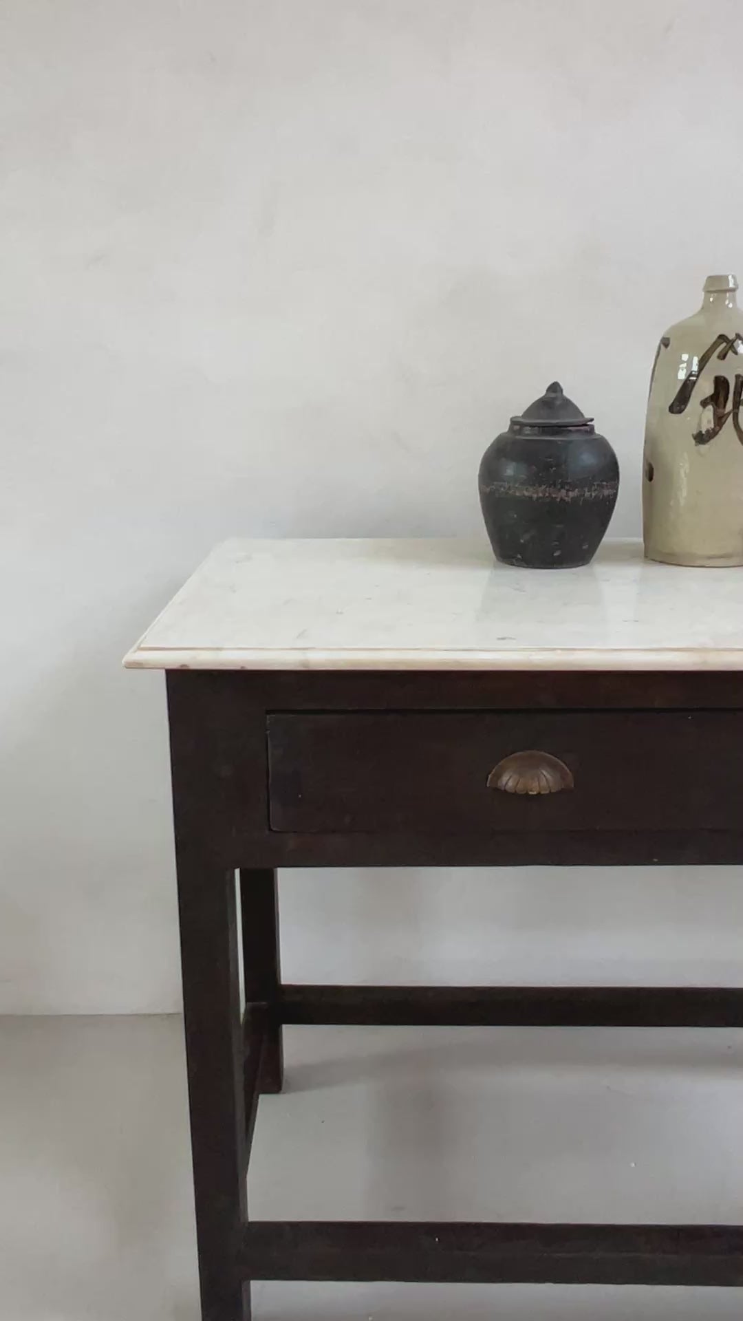 Antique Marble Top Console table video