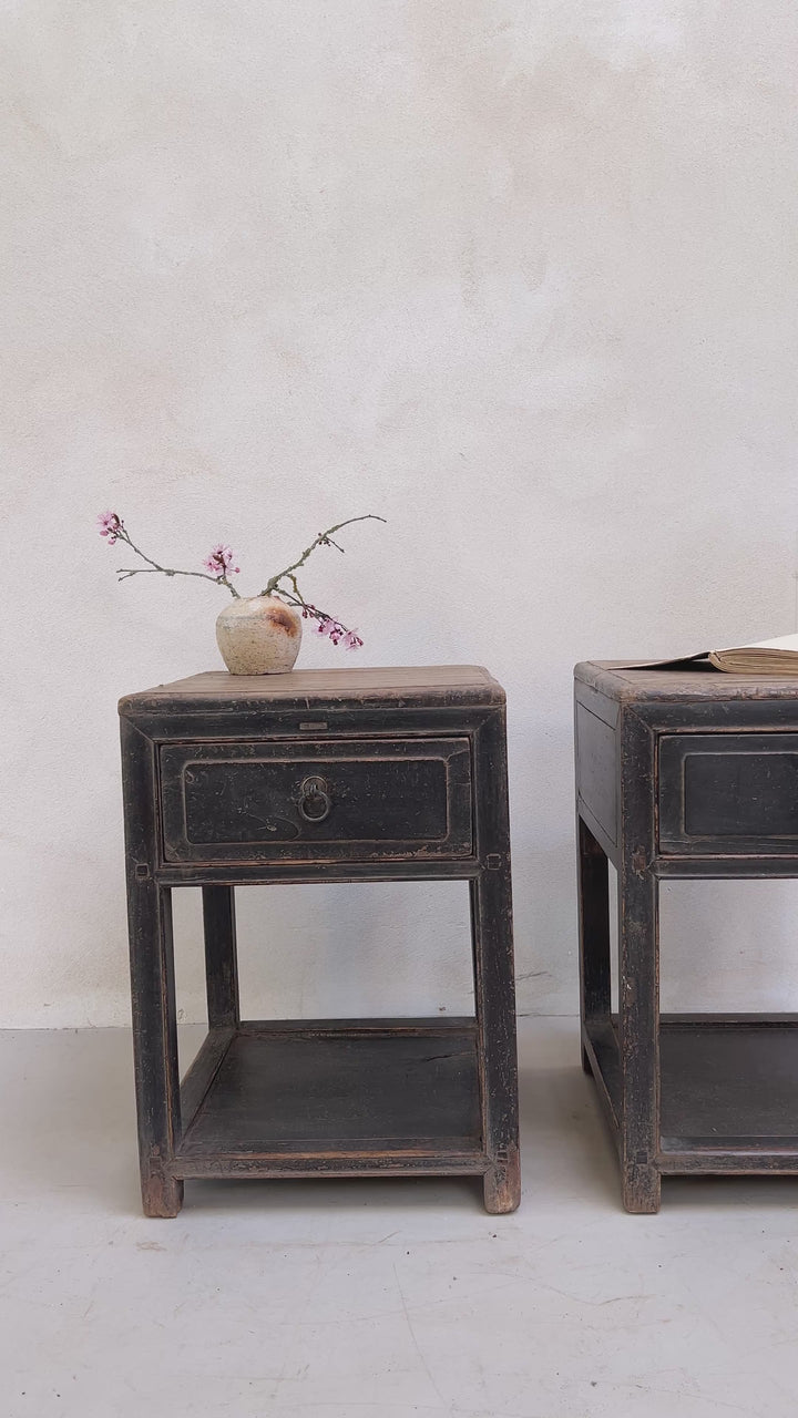 Pair of antique bedside tables | Allegra