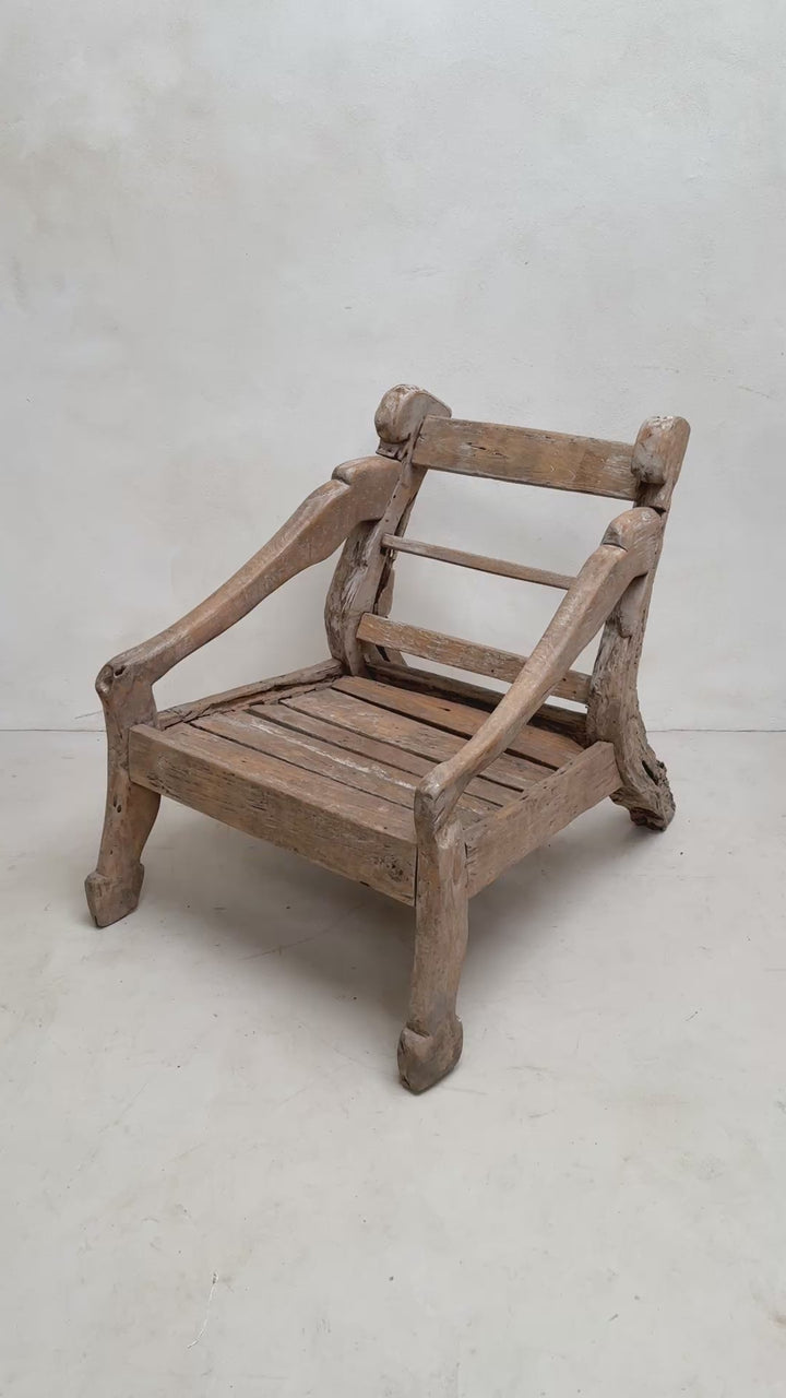 Antique Primitive Armchair Bjorn