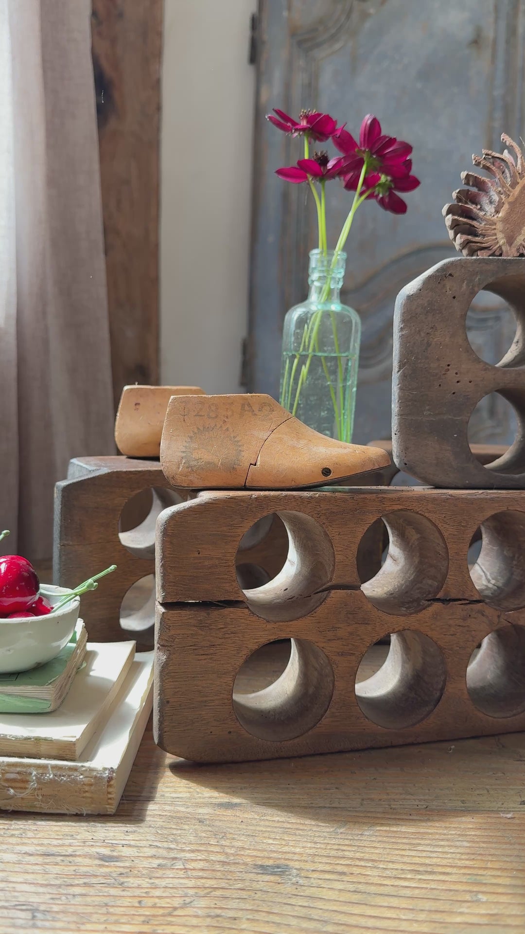 Antique Indonesian Teak Sugar Mould | Primitive Wooden Object